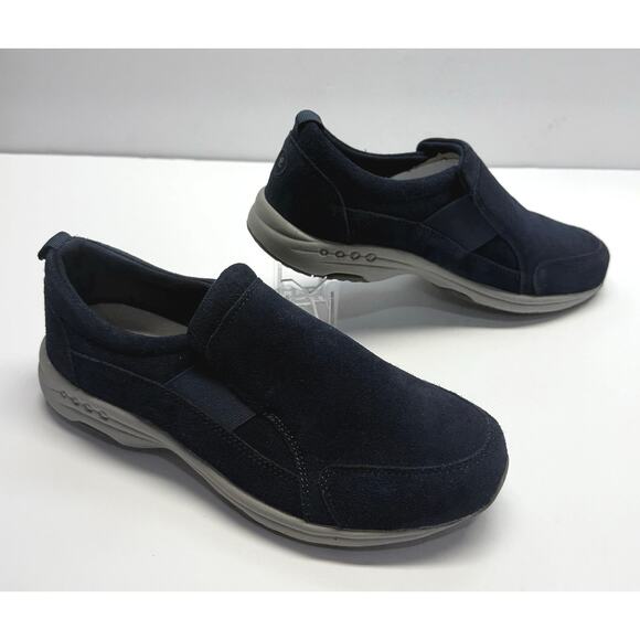 Easy Shoes - Easy Spirt Dark Blue Trippe Women's Size 9 M Slip On Shoe's New